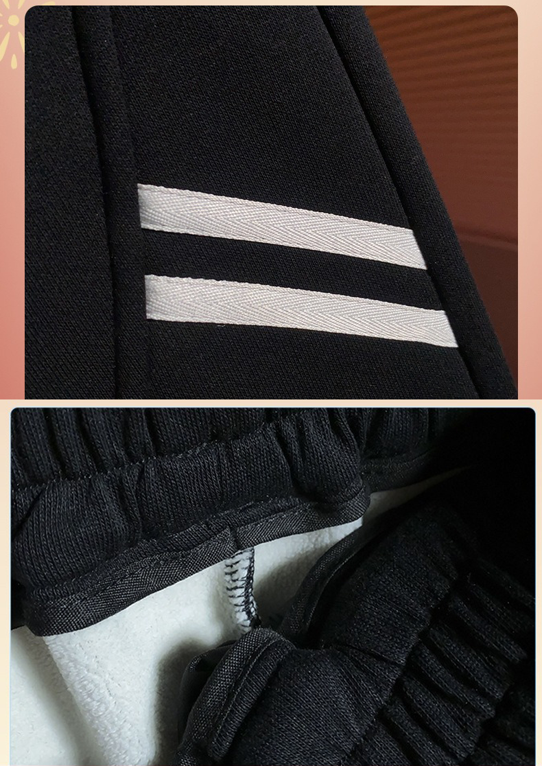 Boys Red Geometric Sweatshirt and Black Pants 2 Pieces Fleece Outfit Set