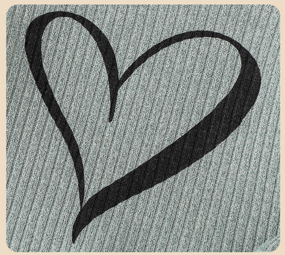 Girls' Heart Print Sweater & Bow Pants Set Light Green Knit Top and Black Trousers