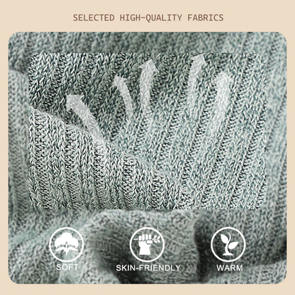 Girls' Heart Print Sweater & Bow Pants Set Light Green Knit Top and Black Trousers