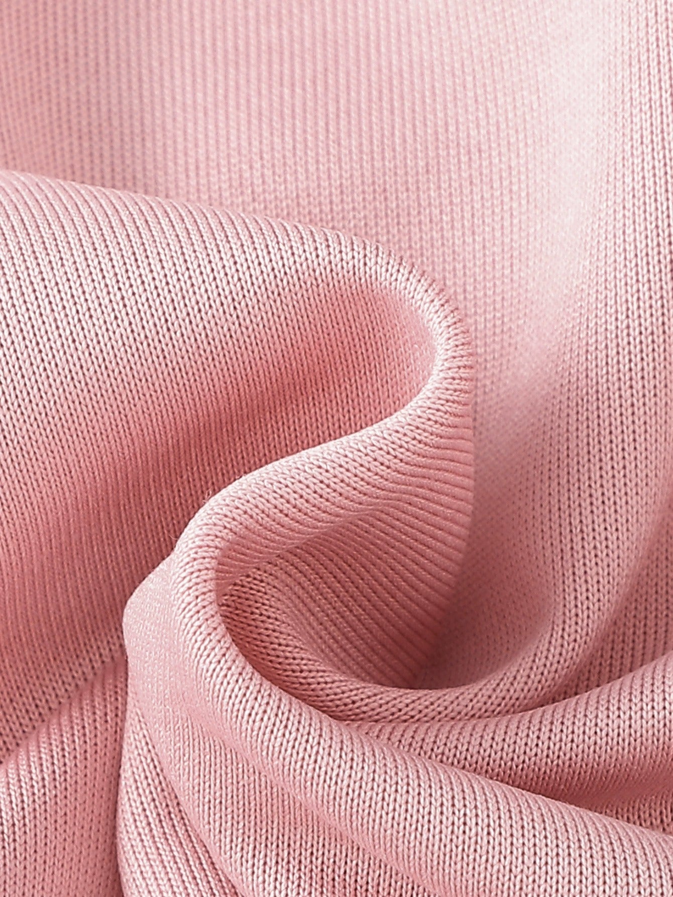 Girl's Pink and Brown Bow Decorated Sweatshirt and Leggings Outfit Set