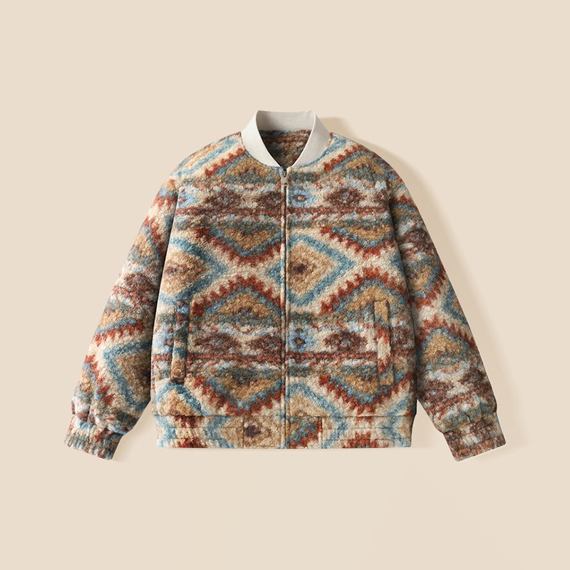 Boys Quilted Sherpa Pullover Fashion and Warm Jacket