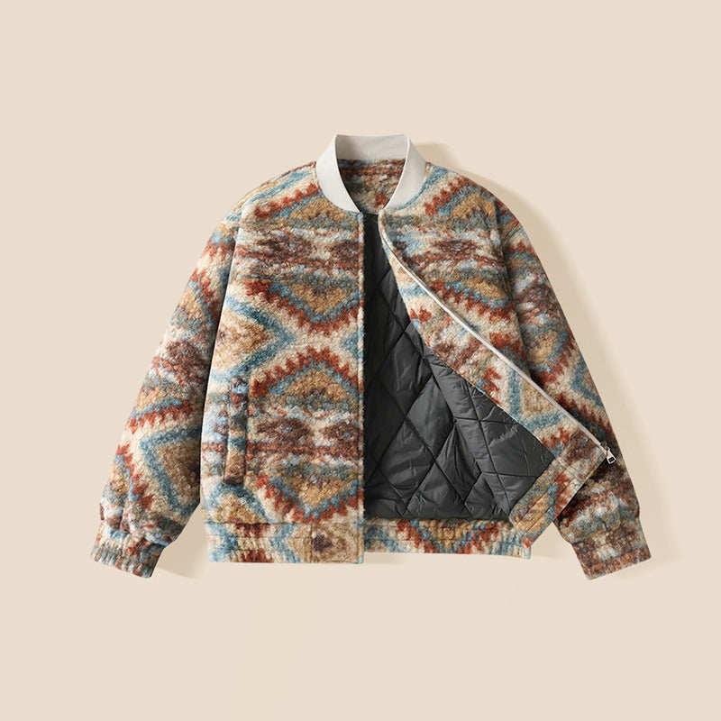 Boys Quilted Sherpa Pullover Fashion and Warm Jacket