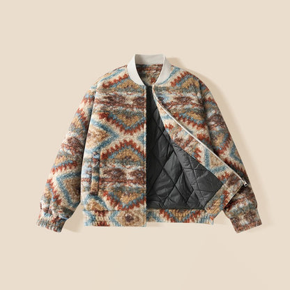 Boys Quilted Sherpa Pullover Fashion and Warm Jacket