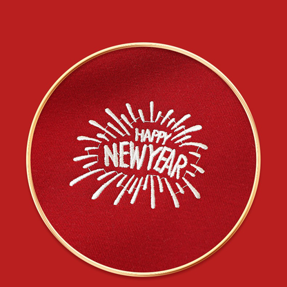 Classic Red & White Kids Embroidered Varsity Jacket Winter Fleece Coat