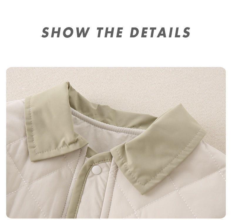 Baby Boys' 3-Piece Set Quilted Bear Print Jacket and Long Sleeve Shirt & Pants