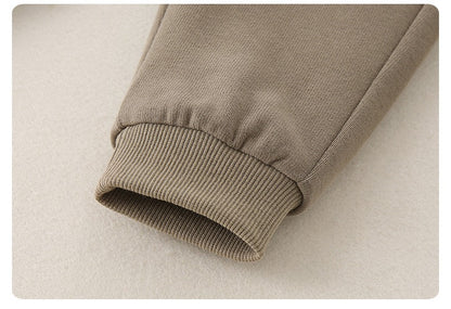 Baby Boys' 3-Piece Set Quilted Bear Print Jacket and Long Sleeve Shirt & Pants