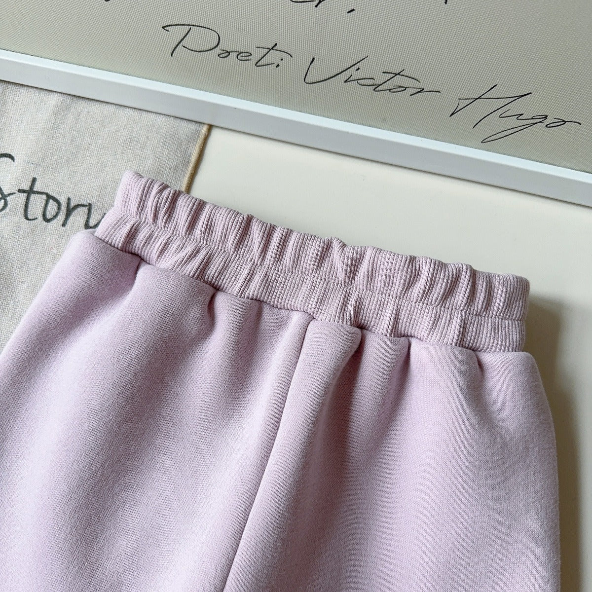 Girls' 2-Piece Winter Set Fleece-Lined Hoodie &amp; Lace Trim Joggers (Ages 3-8)